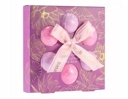 AURORA dovanų rinkinys, putojančios vonios bombos Lotus Flower, 6 vnt. po 30 g