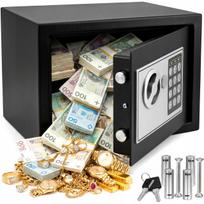 Elektroninis seifas su skaitmeniniu kodu ir raktu, XL