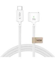 Baltas USB-C - Magsafe 3 140W 300cm laidas "Tech-Protect MMC01 Ultraboost Magnetic Macbook Cable"