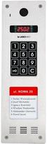 Laskomex CP-2533NR-040 Narrow vertical audio panel, stainless steel, with RFID reader and LONGER list of tenants (compatible with KAM3-1 module)