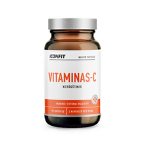 ICONFIT C vitaminas – nerūgštinė forma, 90 kapsulių