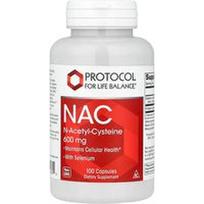 Protocol for Life Balance, NAC (N-acetilcisteinas), 600 mg, 100 vegetariškų kapsulių