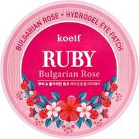 Koelf, Ruby Bulgarian Rose, hidrogelinis akių pleistras, 60 pleistrų