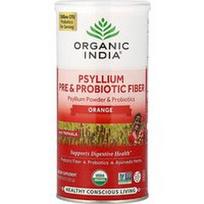 Organic India, Psyllium Pre & Probiotic Fiber, oranžinė, 10 oz (283.5 g)