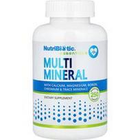 NutriBiotic, Essentials, Multi Mineral, 250 kapsulių be glitimo