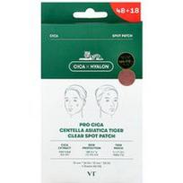 VT Cosmetics, „Pro Cica Centella Asiatica Tiger“ skaidrių dėmių pleistras, 4 lapai, 66 pleistrai