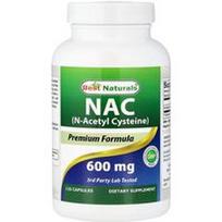Best Naturals, NAC, 600 mg, 120 kapsulių