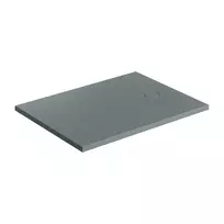 Dušo padėklas OMNIRES AQUAROCK M+, su neslystančia kompozitas, 90 x 100 cm, matinė pilka pelenų atspalvis