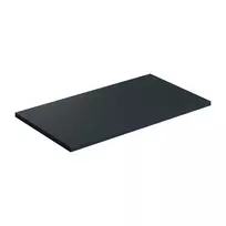 Dušo padėklas Omnires AQUAROCK M+, stačiakampis, su neslystančia danga, 90 × 140 cm, matinė lava juoda, AQUAROCK90-140BLV