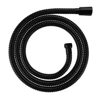 Dušo žarna OMNIRES HOSE, dviguba žalvarinė pynė, nuo susisukimo, sukamas antgalis 1/2" ir 1/2" jungtys, 150 cm, pusiau matinė juoda