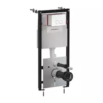 Montavimo rėmo komplektas Omnires STRONGFRAME ECO, su MINIMAL nuleidimo mygtuku, blizgi balta, STFWCECO1M-RBP