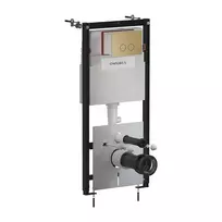 Montavimo rėmo komplektas Omnires STRONGFRAME ECO, su STEEL-R45 nuleidimo mygtuku, antikinė bronza, STFWCECO1R45-RBR