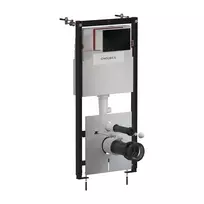 Montavimo rėmo komplektas Omnires STRONGFRAME ECO, su STEEL-R45 nuleidimo mygtuku, pusiau matinis juodas, STFWCECO1R45-RBL
