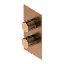 Dušo/vonios maišytuvas OMNIRES CONTOUR, su termostatu, potinkinis, matinė varis