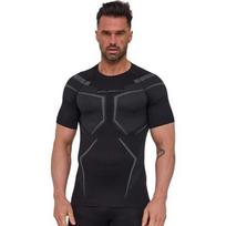 Men’s Short-Sleeve Performance Shirt Brubeck Dry SS1466M - Juoda/grafito