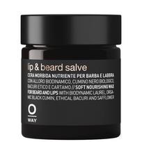 OWAY Lip & Beard Salve - švelnus ir maitinantis barzdos ir lūpų vaškas, 30 ml