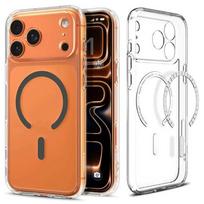 Spigen Ultra Hybrid (MagFit) iPhone 17 Pro Case, Clear Graphite