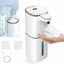 Automatinis bekontaktis putų muilo dozatorius, USB, 400 ml, baltas