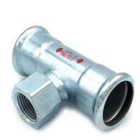 Presuojamas cinkuoto plieno trišakis vidiniu sriegiu RM Steelpress, 1/2"x76,1