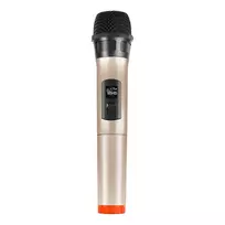 PULUZ PU628J UHF belaidis dinaminis mikrofonas su LED ekranu (auksinis)