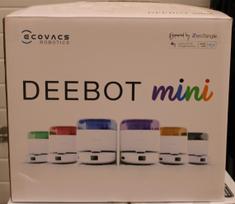SALE OUT. Ecovacs DEEBOT mini Vacuum cleaner, Robot, Wet&Dry, ZeroTangle Technology, Agile Navigation, White/Blue + Auto-empty s
