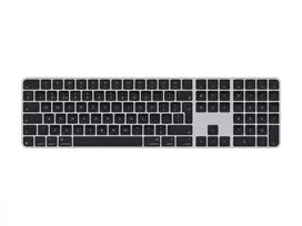 APPLE Magic Keyboard su Touch ID ir skaitmeniniu klavišų bloku, skirta Mac modeliams su Apple siliciumi – britų anglų – juodi klavišai