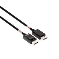 Club3D Club 3D DisplayPort 2.1 VESA DP80 certified cable, 8K240Hz, straight/straight, 1.6m, black