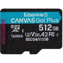 Kingston microSDXC SDCG4/512GBSP 512GB, 200MB/s, 160MB/s, UHS-I, U3, V30, A2, juoda/turkuo