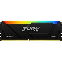 Kingston Fury Beast RAM, KF432C16BB2A/8, 8GB, 3200 MHz, DDR4, nebuferizuota, CL16, 1,35 V, šilumos sklaidytuvas