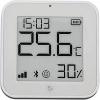 Shelly Temperatūros ir drėgmės jutiklis BLUHTDZBW, 2x CR2032, 65x65x9mm, Zigbee 802.15.4, Bluetooth 5.0, baltas