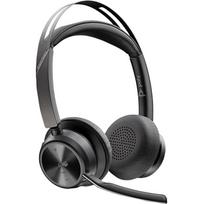 Poly belaidės ausinės Voyager Focus 2 9T9J6AA#AC3, 25h, Bluetooth 5.1, USB Type-C, aktyvus triukšmo slopinimas, įkrovimo stovas