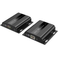 Digitus DS-55351 HDMI IP prailgintuvo rinkinys, 4K/60Hz, 1GbE, CAT6, 200m, signalo stiprintuvas