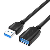 USB 3.0 prailginimo laidas Vention VAS-A45-B150, USB-A į USB-A, 1.5 m, juodas