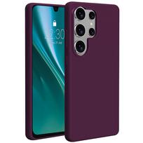Silikoninis dėklas Etteri Silicone Mag, skirtas Samsung Galaxy S25 Ultra, tamsi vyšnia