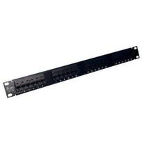A-Lan PK013 komutacinis skydelis, 1U, 19", 24xRJ45 Cat5e, 100MHz, plienas, juodas