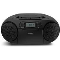 Philips CD Soundmachine TAZ2200/10, kasečių ir CD grotuvas, FM radijas, Bluetooth, USB, 3,5 mm garso įvestis, 2x3W, juoda