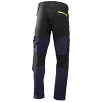 Hogert HT5K813-S, 4 krypčių tamprios kelnės, 92% poliamidas, 8% elastanas, 230 g/m², CORDURA, vandenį atstumiančios, atšvaitai