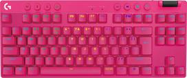 LOGITECH G Pro X TKL Lightspeed GX Brown (spring) wireless mechanical gaming keyboard, backlit, pink