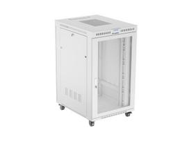 LANBERG 19" 27U 800x1000 standing rack cabinet grey perforated doors LCD V2
