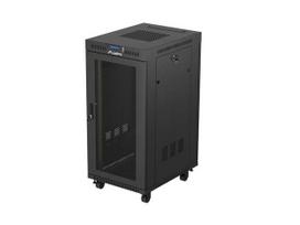 LANBERG 19" 24U 600x800 standing rack cabinet black perforated doors LCD V2