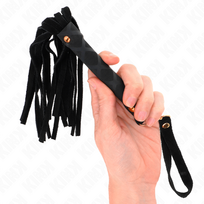 KINK - Juoda zomšinė mini botagėlis 30 cm