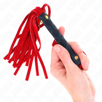 KINK - Raudonas zomšinis mini botagas 30 cm