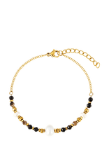 By Jolima - Bead Bracelet Brown - Apyrankė - Aukso
