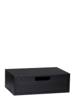 Hübsch - Hide Storage Box Black - Medinė dėžė - Juoda
