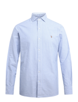 Polo Ralph Lauren - Custom Fit Striped Oxford Shirt - Oksfordo marškiniai - Mėlyna