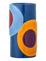 Bloomingville - Polivia Vase - Cilindrinė vaza - Tamsiai mėlyna