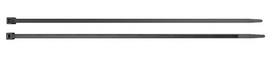 Kabelių tvirtinimo dirželiai 200x3.6mm 130N, juodi (100 vnt)