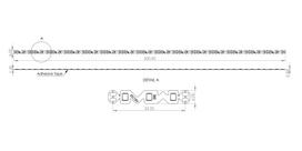 LED juosta, 5m ritė, 12Vdc, 11W/m, S formos, 90LED/m, 1182lm/m, 3000K, IP20