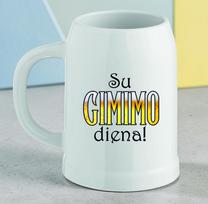 Keramikinis bokalas „Su gimimo diena“