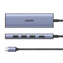 Ugreen 20956A sąsajos šakotuvas C tipo USB 5000Mbit/ai Sidabras
